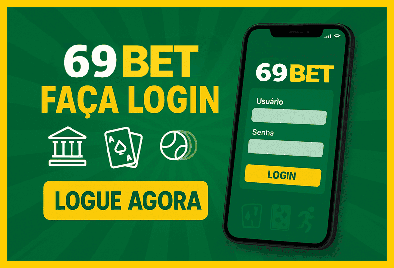 Imagem destacando login seguro na 69BET para novos usuários